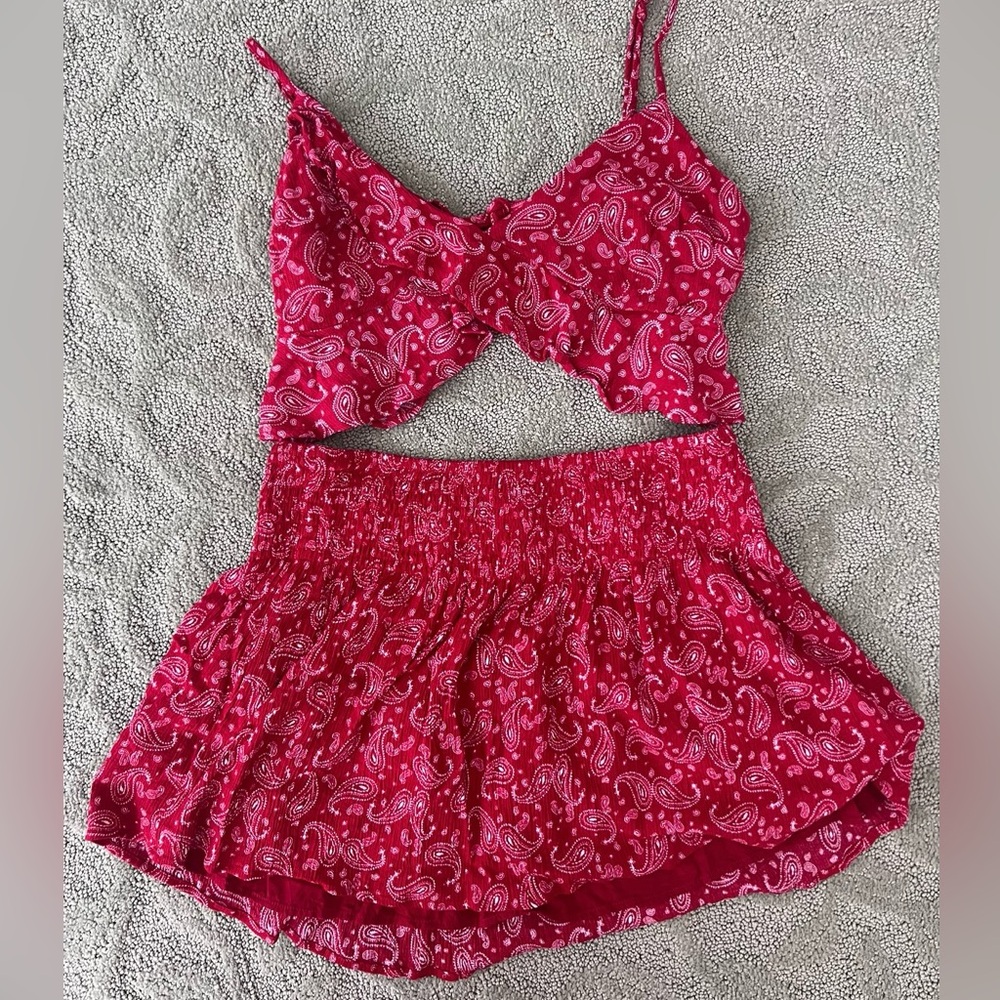 Garage Mini Skirt Set